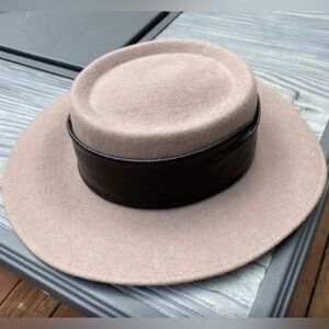 Michael Howard Tan & Black Wool Hat Vintage